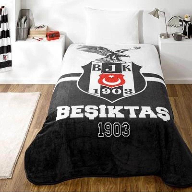 Lisanslı Battaniye Beşiktaş Kara Kartal Tek Kişilik