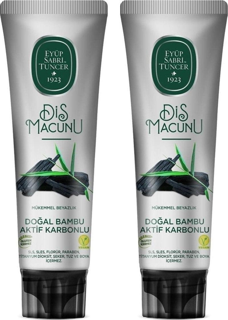 Doğal Bambu Aktif Karbonlu Diş Macunu 90 Ml X 2 Adet