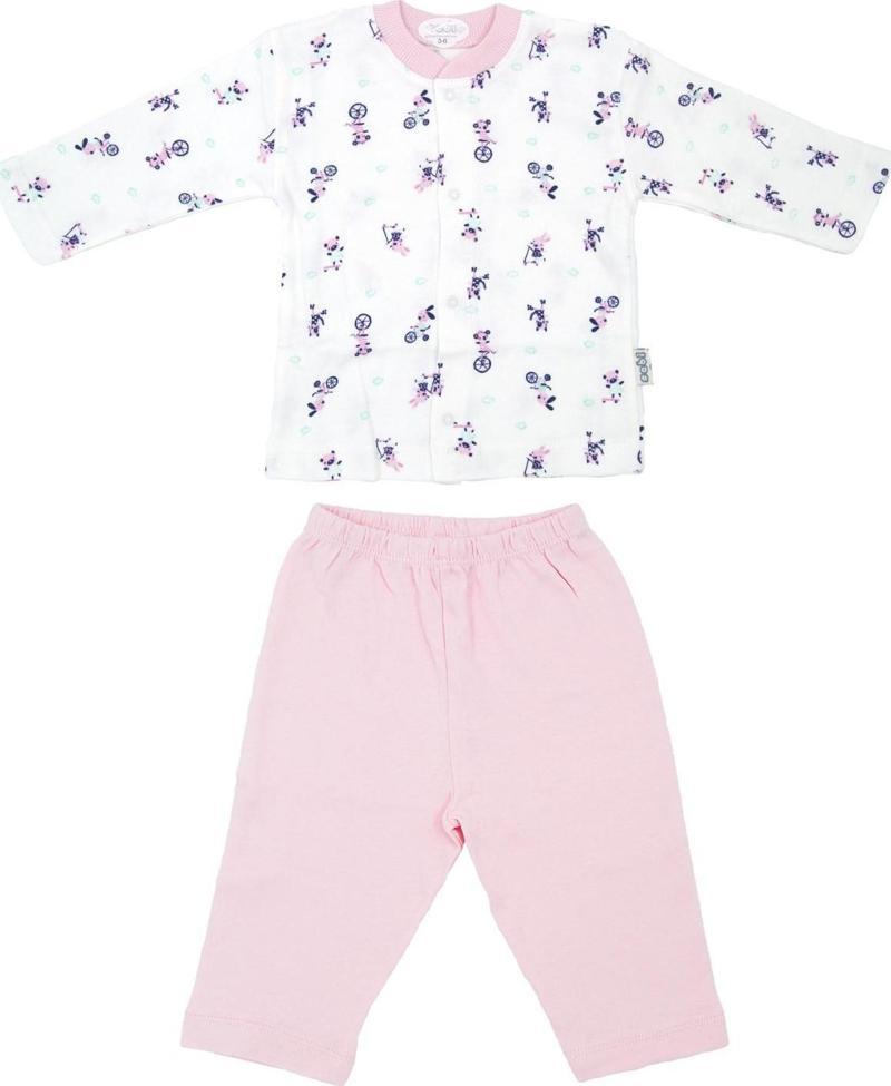 Bebe Bisikletli Bebek Pijama Takımı 2261