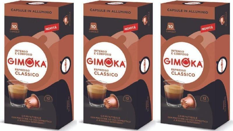 Nespresso Uyumlu Alüminyum Kapsül Kahve Classic Espresso 10'Lu  X  3 Adet - Yoğunluk 12