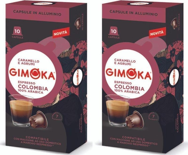 Nespresso Uyumlu Alüminyum Kapsül Kahve Colombia 10'Lu  X  2 Adet - Yoğunluk 7