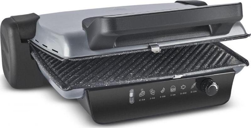 Crust Grill Toast Antrasit 1800 W Izgara ve Tost Makinesi