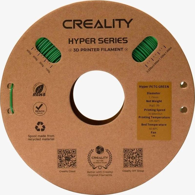 Creality Hyper PETG Filament Yeşil 1.75mm 1kg