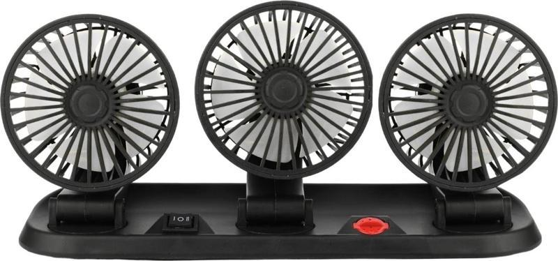 Araç Araba Otomobil 3 lü Vantilatör Fan Pervane Soğutucu 12V FAN40