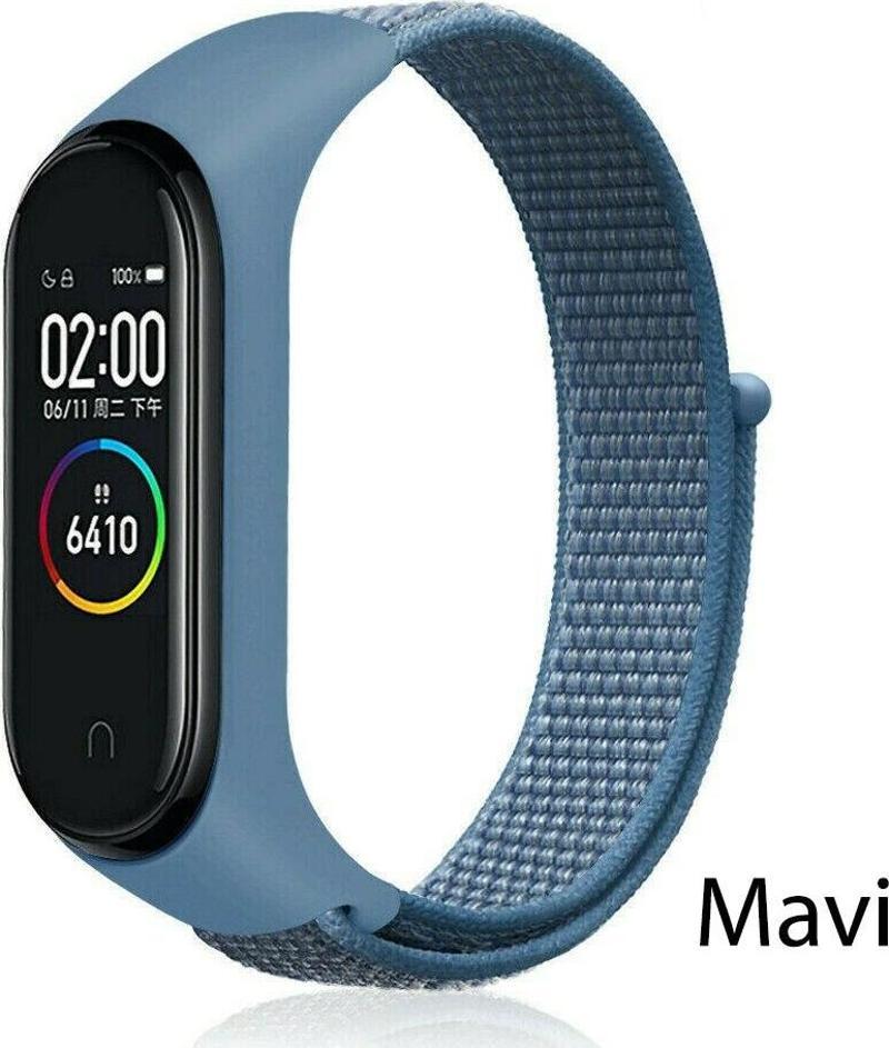 Xiaomi Mi Band 5 Mi Band 6 Mi Band 7 Loop Örgü Spor Kordon Kayış