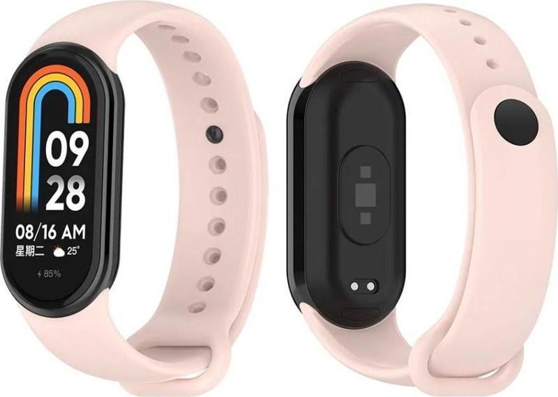 Xiaomi Mi Band 8 Mi Band 9 Uyumlu Akıllı Bileklik Silikon Kordon Kayış
