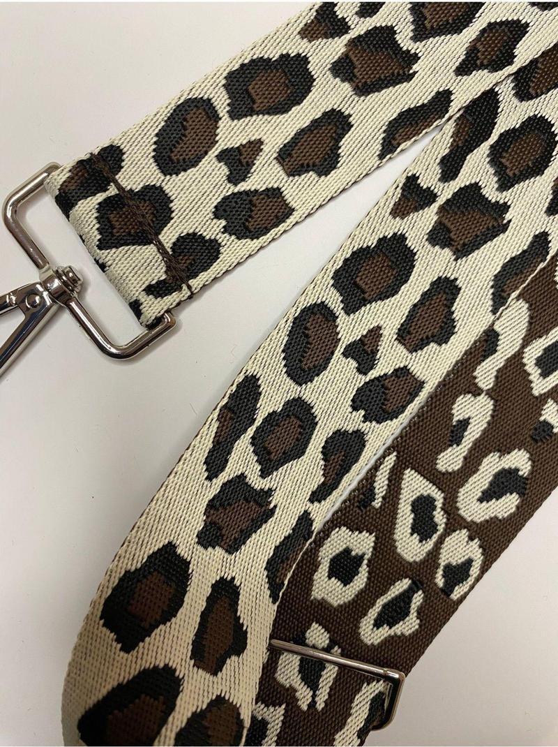 Leopard Pattern Chevron Ayarlanabilir Çanta Sapı