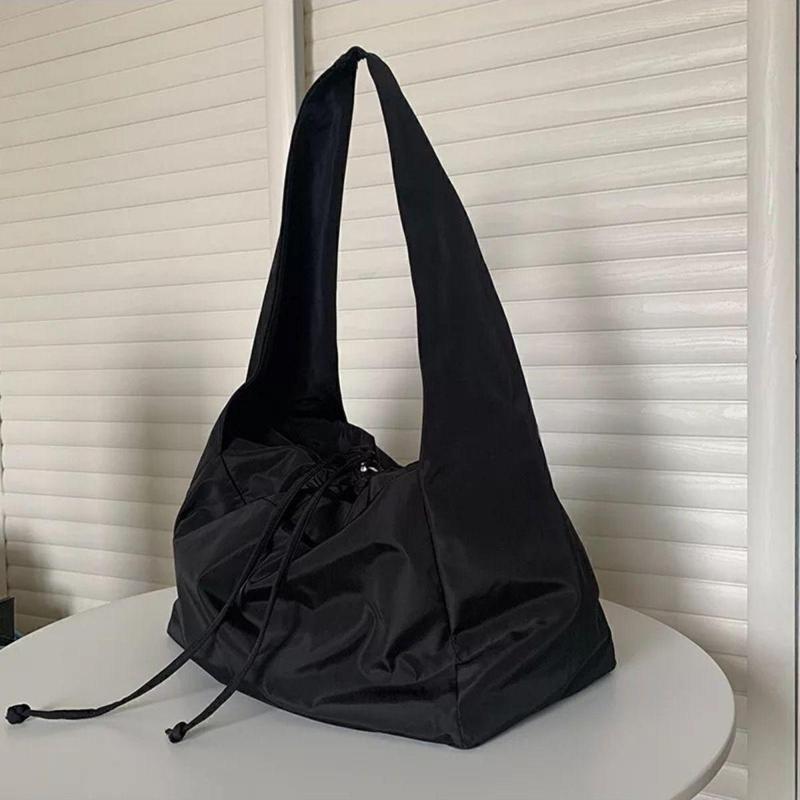 Su Geçirmez Tote Bag / Çapraz Kullanıma Uygun Siyah Kadın Omuz Çantası