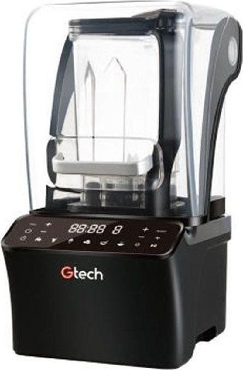 GT-E8 Bar Blender, Gürültü Önleyici Kapaklı, 1.2 L, 1500 W, Siyah