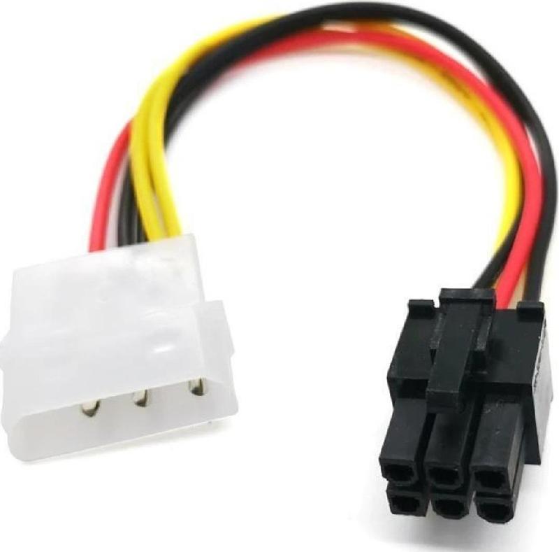 7849 Molex 4 Pin 6 Pin Pci-e Dönüştürücü Ekran Kartı Güç Power Kablosu