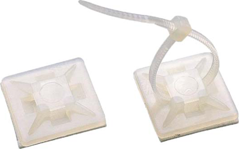 100 Adet HW-4A 28X28 Beyaz Yapışkanlı Kroşe