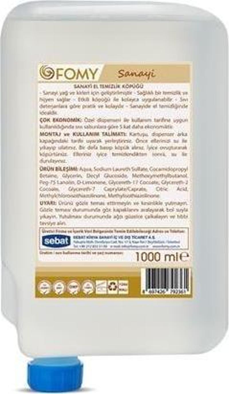 Sanayi Köpük Sabun 1000 ml