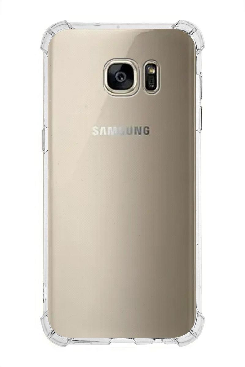 Kılıfmania Samsung Galaxy S7 Edge Kapak Köşe Korumalı Airbag Antishock Silikon Kılıf