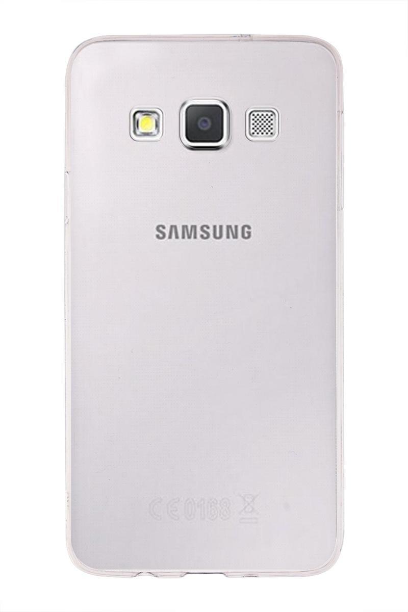 KZY İletişim Samsung Galaxy A3 (2015) Kapak 1mm Şeffaf Silikon Kılıf