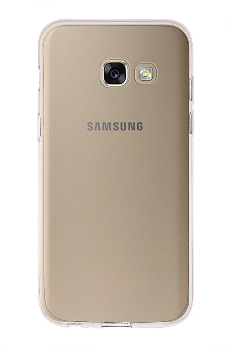 KZY İletişim Samsung Galaxy A3 (2017) Kapak 1mm Şeffaf Silikon Kılıf