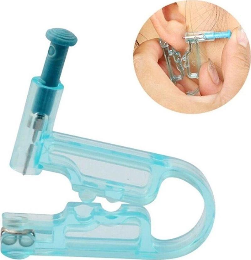 1 Adet Tek Kullanımlık Piercing Küpe Tabancası Hijyenik Kulak Delme Aparatı Kulak Delme Piercing