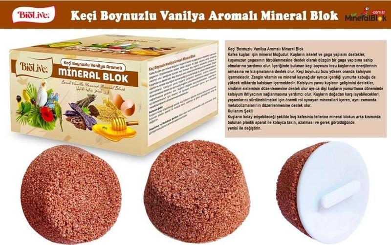 Keçiboynuzlu Vanilya Aromalı Mineral Blok