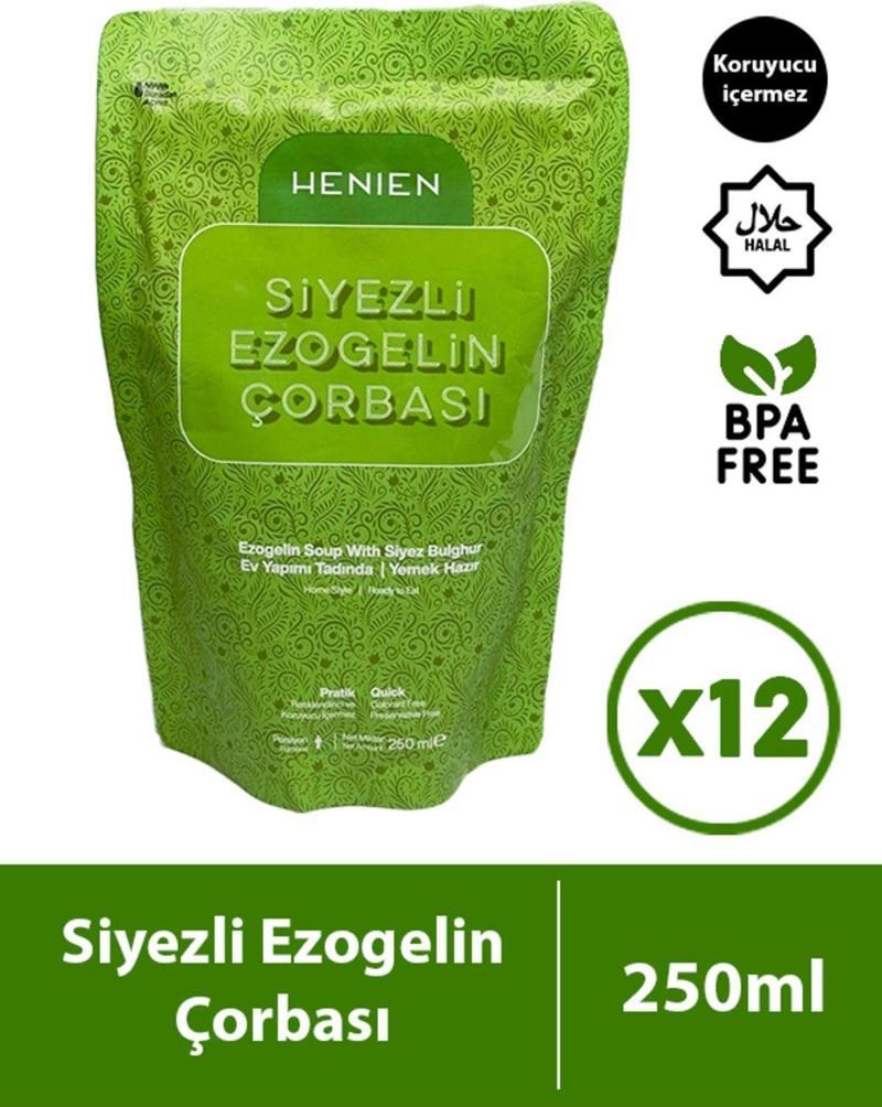 Henıen 12'li Hazır Siyezli Ezogelin Çorbası 250 Gr - Pratik Hazır Çorba