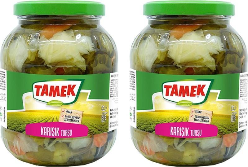 Karışık Turşu 1550 gr Cam x 2 Adet