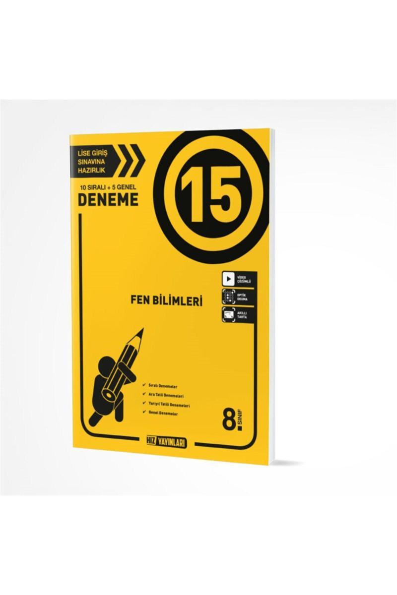 Hız Yayınları 8. Sınıf Lgs Fen Bilimleri 15 Li Deneme