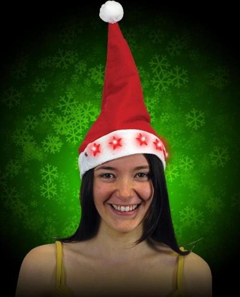 VIP NOEL ŞAPKASI IŞIKLI NOEL BABA ŞAPKASI LED IŞIKLI ŞAPKA YILBAŞI PARTİ ŞAPKASI YILBAŞI ŞAPKASI