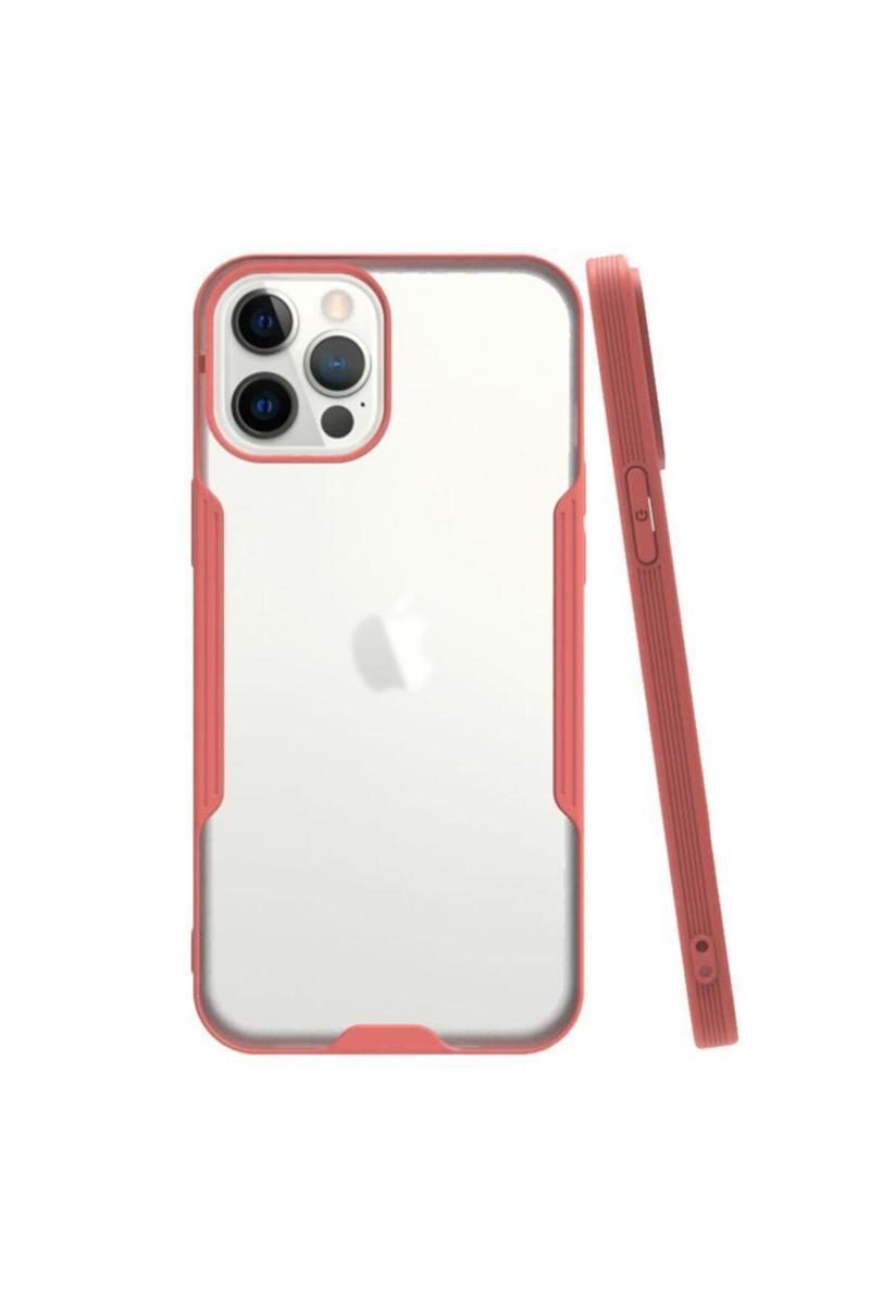 KZY İletişim Apple iPhone 12 Pro Kılıf Kamera Korumalı Colorful Kapak - Pembe