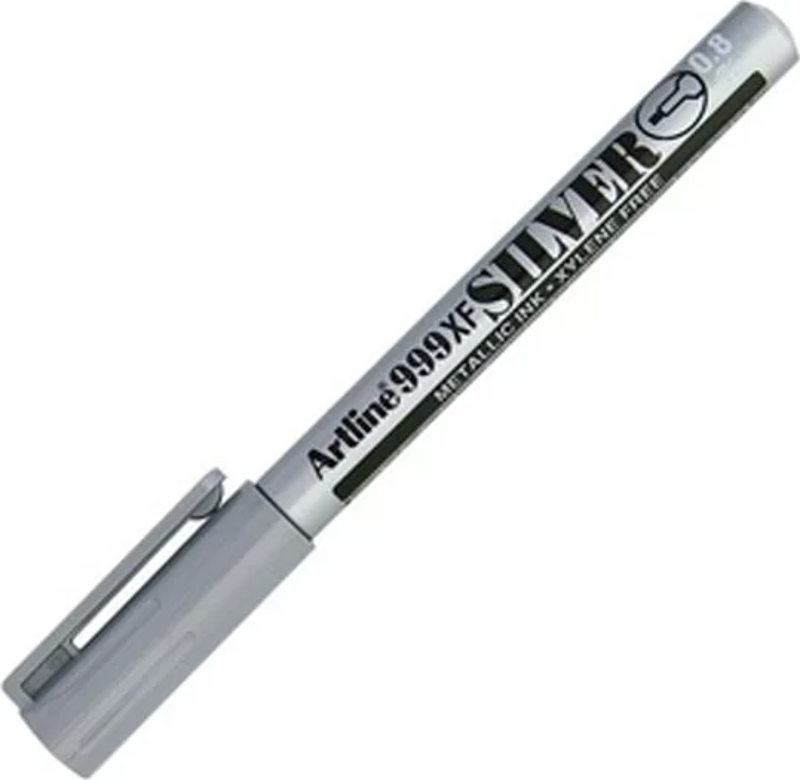 999XF DAVETİYE KALEMİ MARKÖR 0.8mm GÜMÜŞ YALDIZ