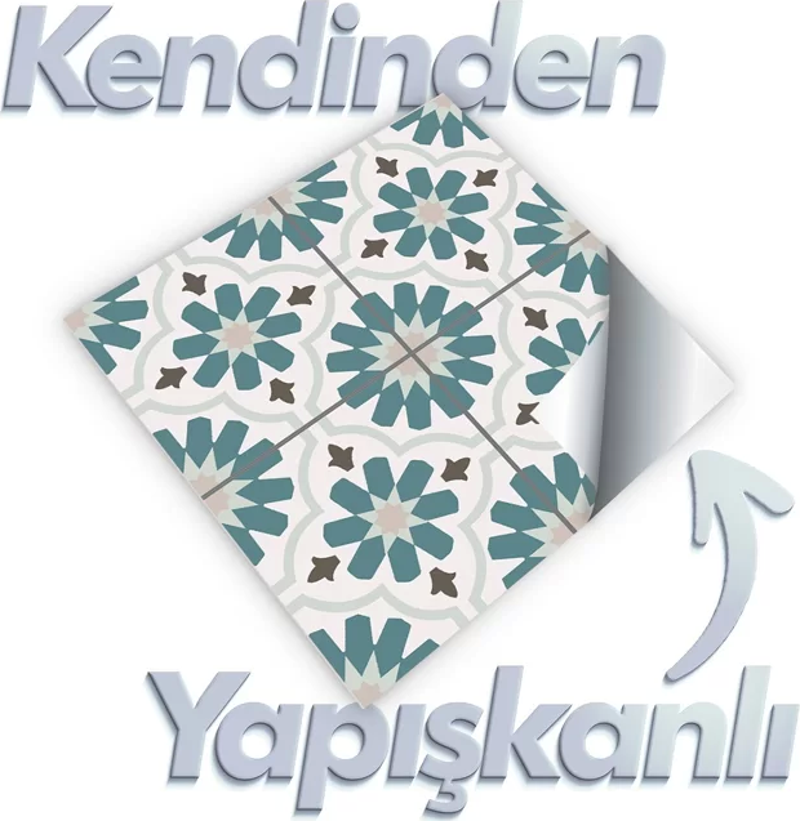 PVC YAPIŞKANLI KARO 30x30cm 4LÜ ARABİC