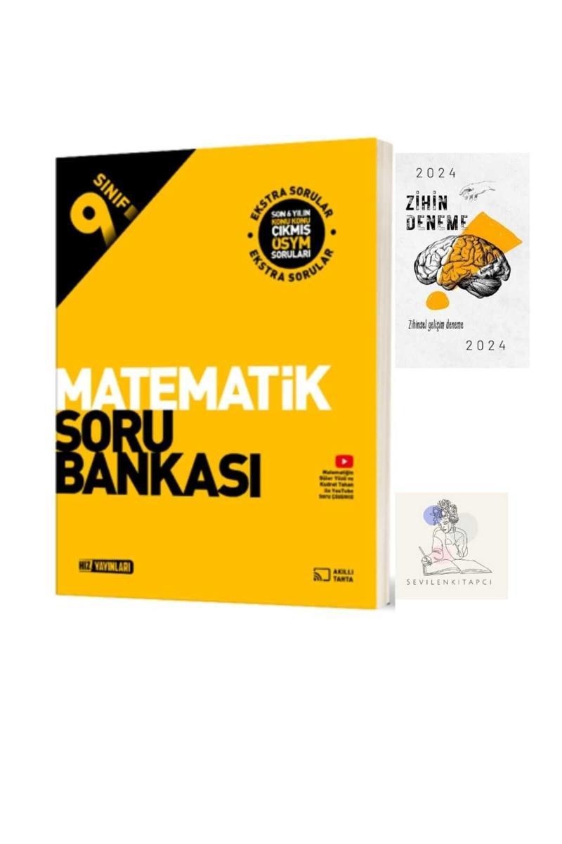 Hız Yayınları 9.Sınıf Matematik Soru Bankası+Zihin Deneme(Sevilenkitapci) Yeni Müfredat
