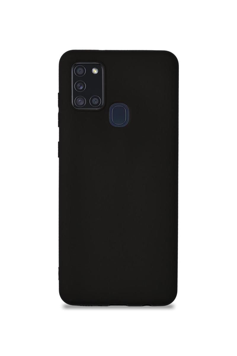 KZY İletişim Samsung Galaxy A21s Kılıf Kamera Korumalı Premier Silikon Kapak - Siyah