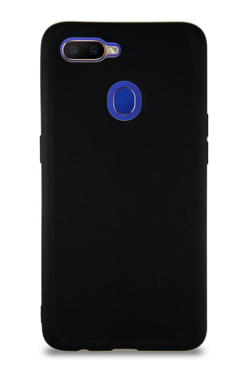 KZY İletişim Oppo A12 Kılıf Soft Premier Renkli Silikon Kapak - Siyah