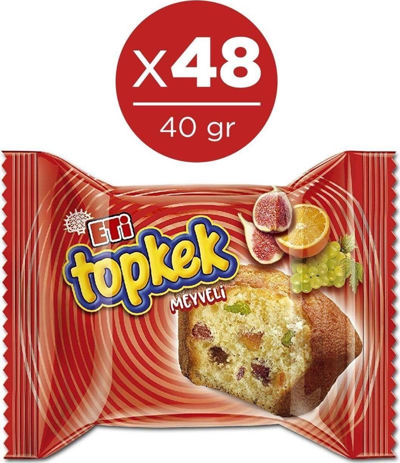 Topkek Meyveli 40 G X 48 Adet