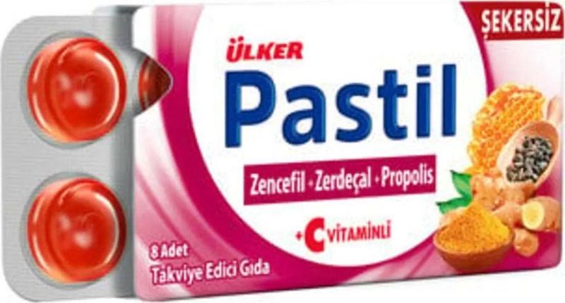 Pastil Zencefil Zerdeçal Propolis 12 Adet