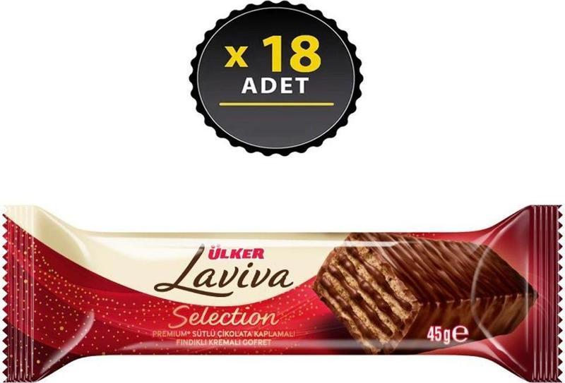 Selection Premium Sütlü Çikolatalı Gofret 45G X 18 Adet