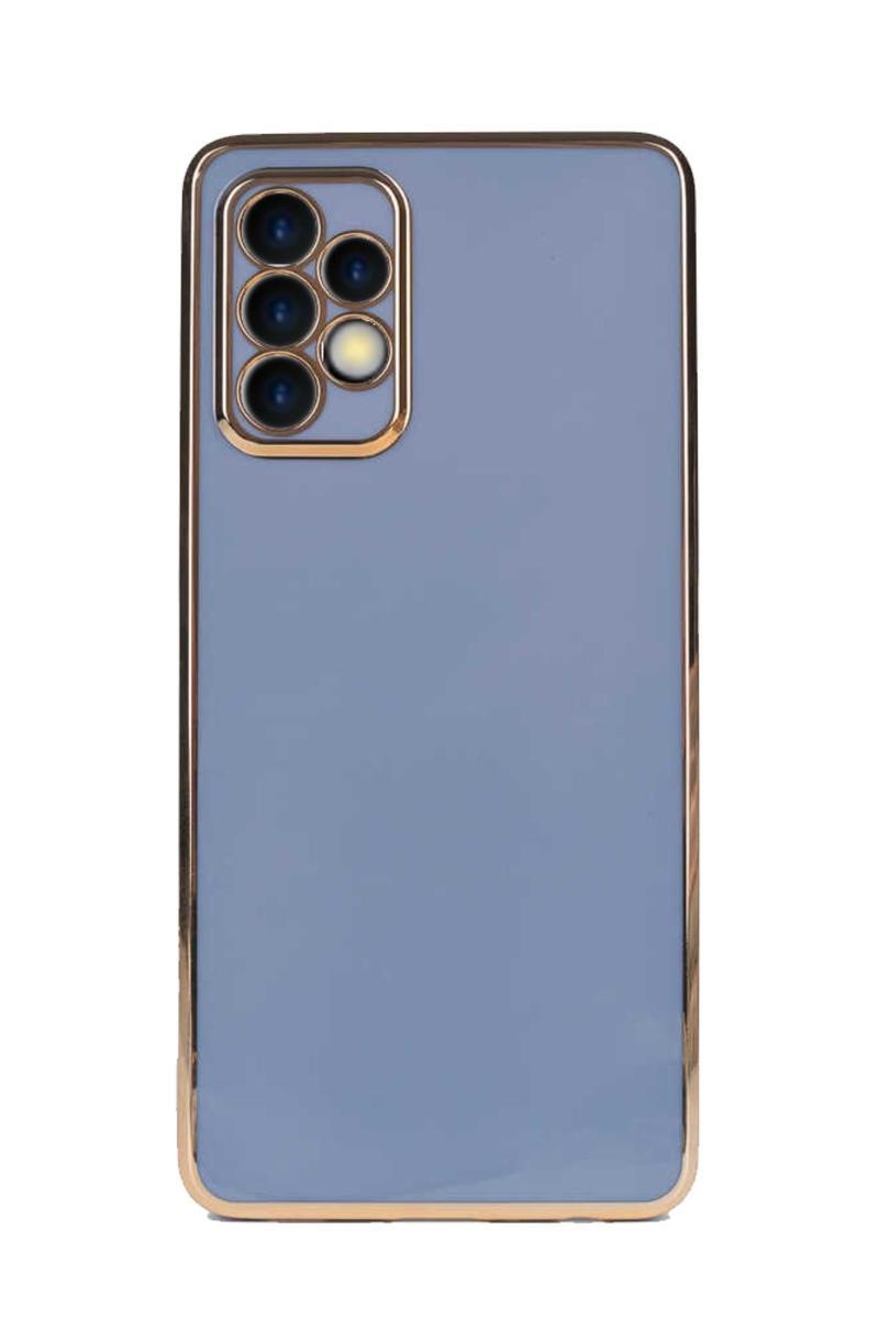 KZY İletişim Samsung Galaxy A23 Kapak Kamera Korumalı Lazer Kesim Lüx Silikon Kılıf - Petrol Mavisi