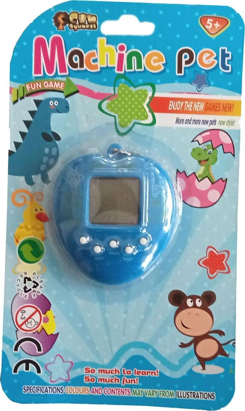 Mavi Renk Sanal Bebek Oyunu 7 Cm 168 Oyunlu Tamagotchi