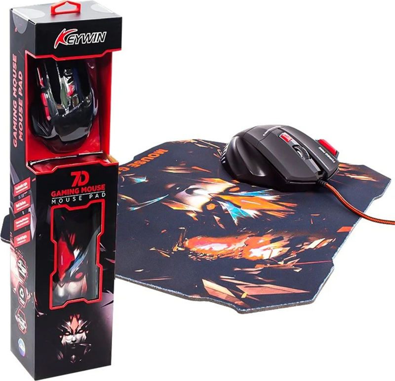 Keywin HL-18739 Kablolu Oyuncu Mouse+Pad