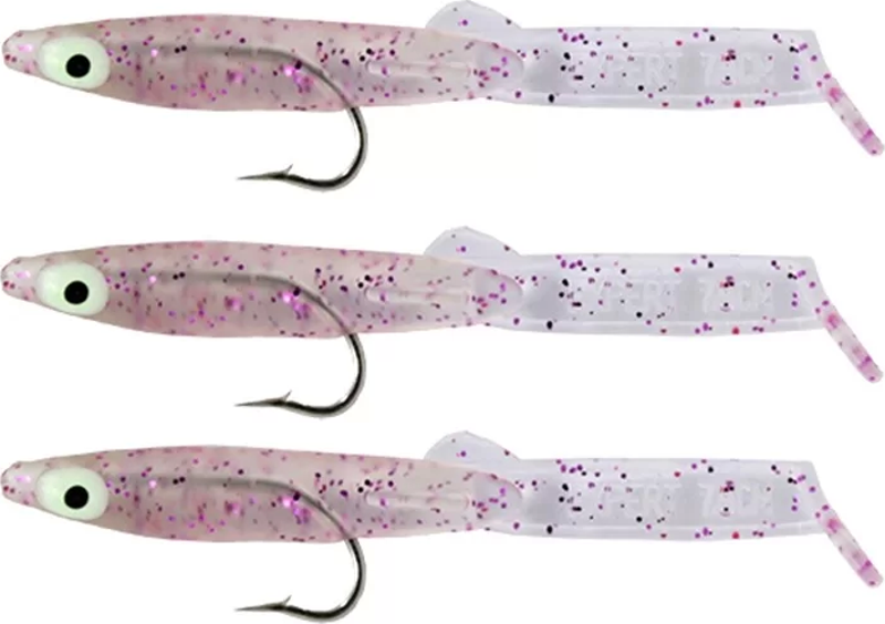 3525 Eel Fish 7.5cm Silikon Zargana Suni Yem 3'lü Paket E03 PİNK G