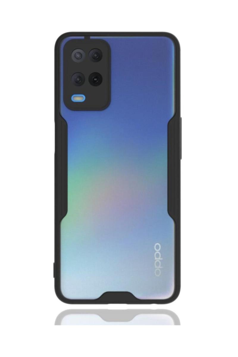 KZY İletişim Oppo A54 Kılıf Kamera Korumalı Colorful Kapak - Siyah