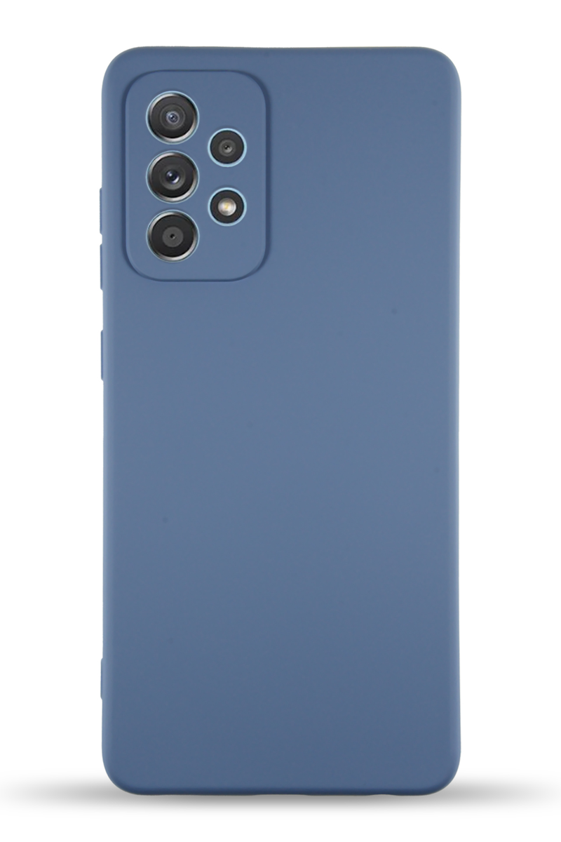 KZY İletişim Samsung Galaxy A53 5G Kapak İçi Kadife Kamera Korumalı Lansman Silikon Kılıf - Petrol Mavisi