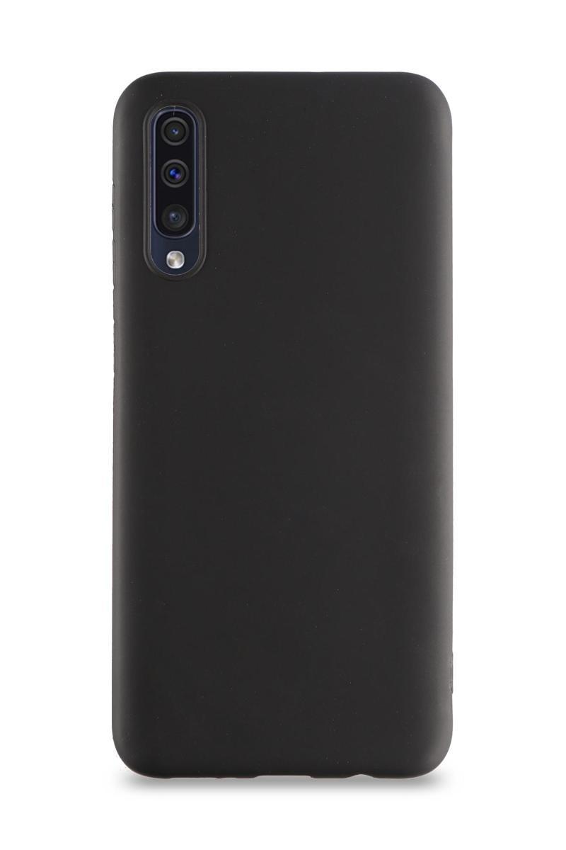 KZY İletişim Samsung Galaxy A30S Kılıf Kamera Korumalı Premier Silikon Kapak - Siyah