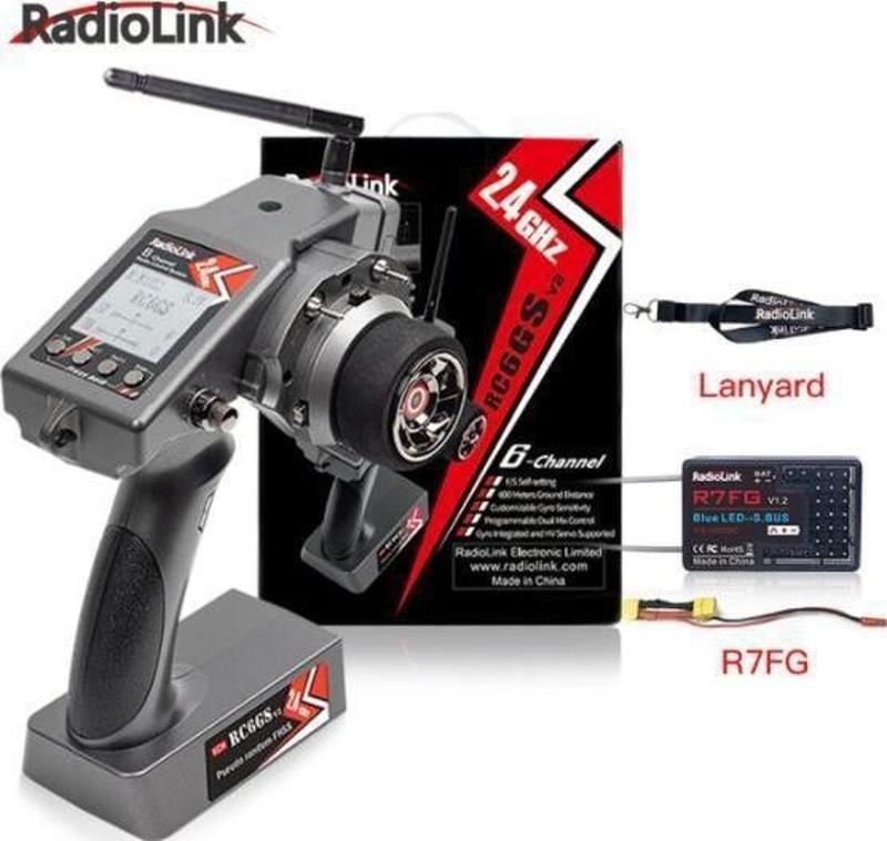 RC6GS V3 2.4Ghz 7 Kanal Uzaktan Kumanda +R7FG Gyro Alıcı (600 Metre Kontrol Mesafesi)