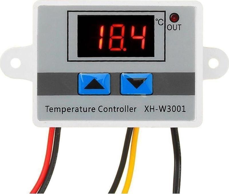 Xh-w3001 12V DC Dijital Termostat 120W 220v Ac Dijital Termostat Akvaryum Kuluçka