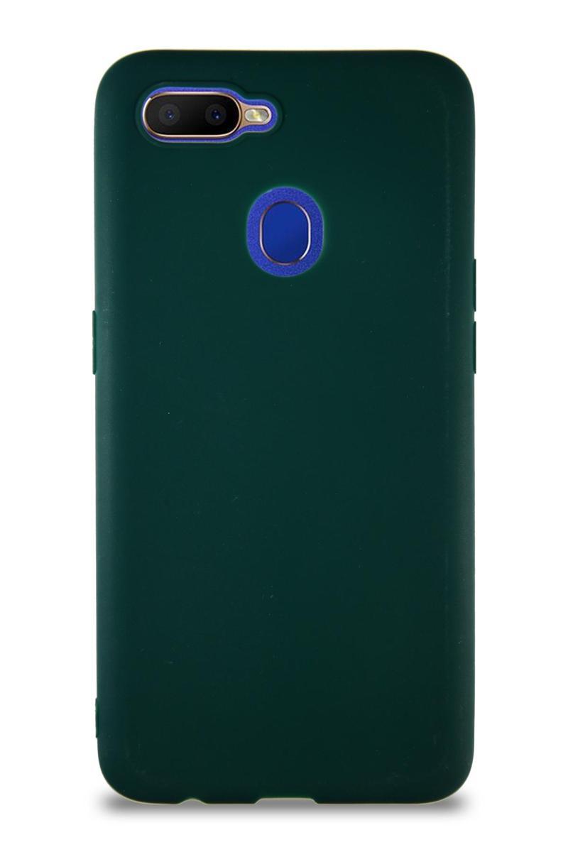 KZY İletişim Oppo A5S Kılıf Soft Premier Renkli Silikon Kapak - Yeşil
