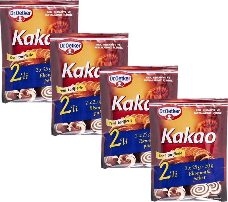 Dr.Oetker Kakao 2x25 gr x 4 Adet