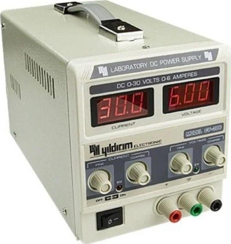 Yıldırım Cy 306 Ayarlı Güç Kaynağı Dc 0-30 Volt-6 Amper (0-30V 0-6A) Power Supply Kısa Devre Koruma