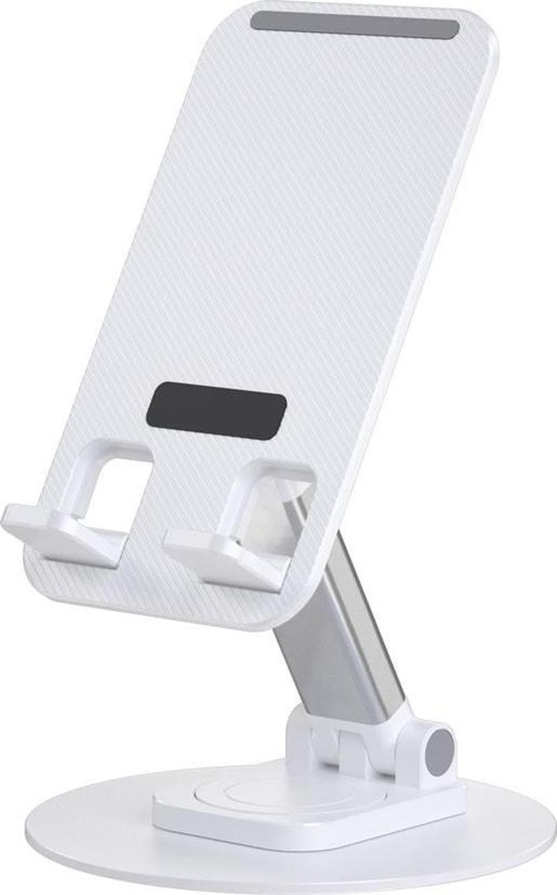 Taşınabilir Telefon Ve Tablet Standı Zm109 360 Dönebilen Katlanabilir (12.9 Inç'e Kadar Uyumlu)