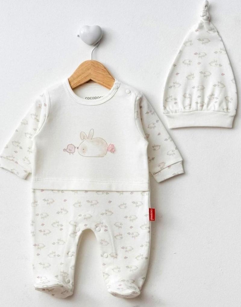 Şapkalı Bebek Tulumu 1072