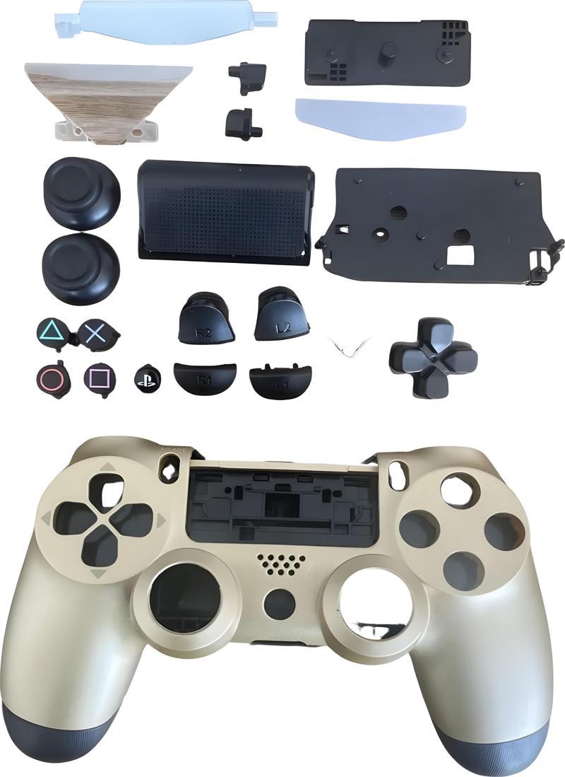 Playstation 4 Uyumlu Kasa Joystick V1 Full Kasa Tuş Takımı Gold