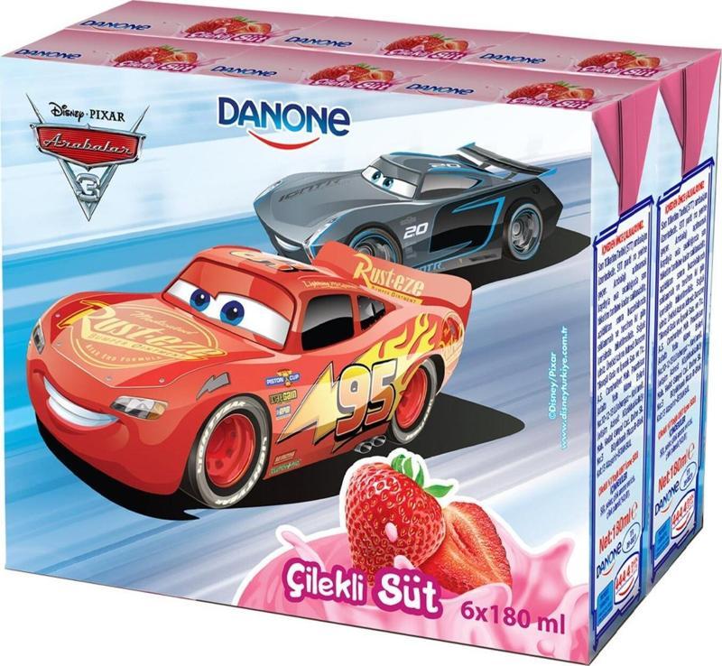 Disney Çilekli Süt 180 Ml X 6 Adet